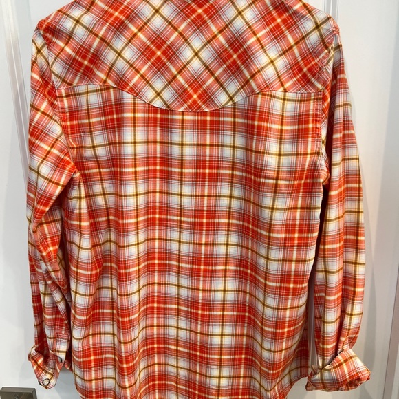 Tecovas Orange and Yellow Plaid Shirt - Picture 2 of 3